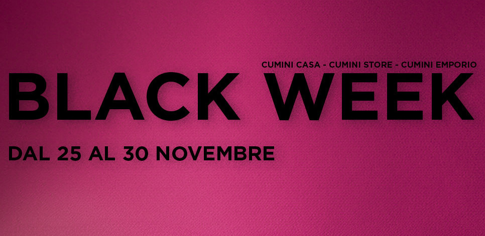 Black Week da Cumini Casa